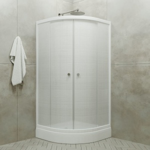 Душевое ограждение Стандарт 90х90 А  лён Уголок Тритон с низким поддоном Triton 