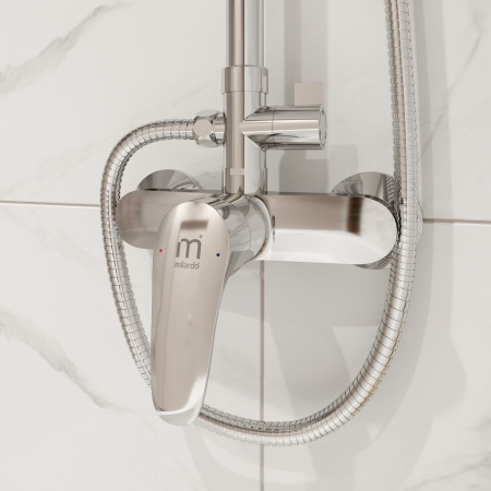 Смеситель для душа с верхней лейкой, Simp, Milardo, SIMSB1FM89