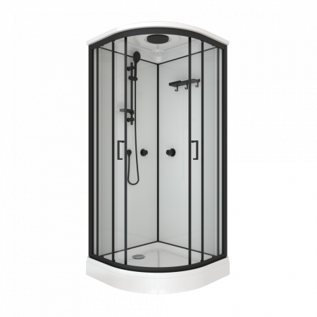 Душевая Кабина  Тритон Прайм-Блэк 90*90 А низкий поддон