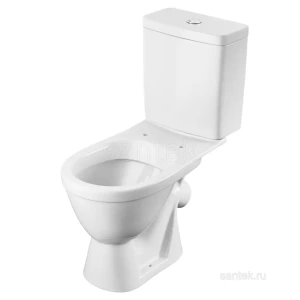 Унитаз-компакт Santek Уно с диагональным выпуском, эконом- 2 реж., полипропилен, микролифт 1WH501613