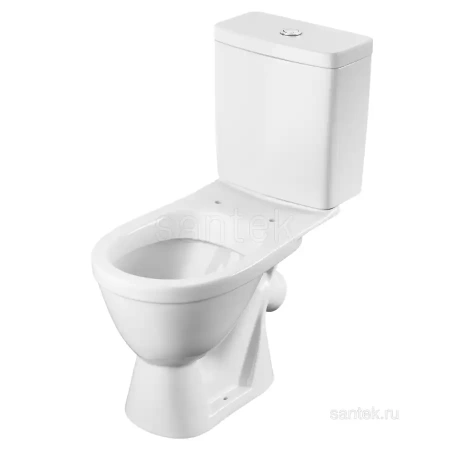 Унитаз-компакт Santek Уно с диагональным выпуском, эконом- 2 реж., полипропилен, микролифт 1WH501613