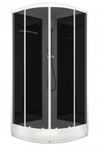Душевая кабина Domani Spa Delight Slim 99 без электрики, низкий поддон 900x900x2180 (чер.стенки, тонир.стекла) DS01DS99LBT00 Официальный дилер 