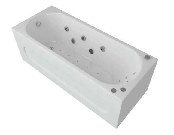 Акриловая ванна Aquatek Оберон 160х70 слив слева полный комплект с экраном