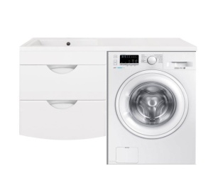 Тумба с раковиной Style Line Жасмин-2 120 L Люкс подвесная под стиральную машину