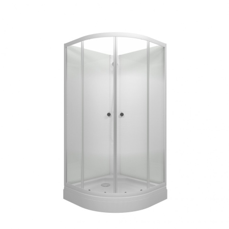 Душевая кабина полукруг Тритон  Лайт А 90х90х191,5 (без крыши) стекло градиент, низкий поддон, душ. набор ТРИТОН 