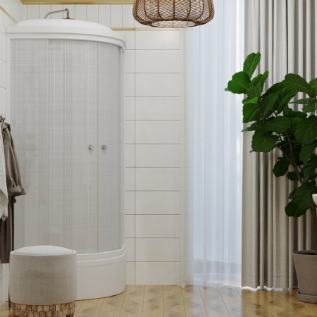 Душевая Кабина Тритон Мозаика 100*100 А ДН4 низкий поддон  Лён 100*100 В  ДН4 средний поддон 