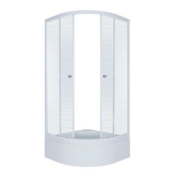 Душевое ограждение Triton Тритон Стандарт  полосы 90*90*205 В со средним  поддоном