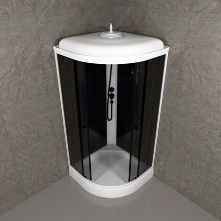 Душевая кабина Triton Грэй-Блэк 90*90 А низкий поддон тонированное стекло 