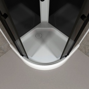 Душевая Кабина Грэй-Блэк 90*90 А (ПД31