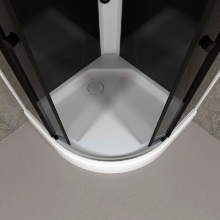 Душевая Кабина Грэй-Блэк 90*90 А (ПД31