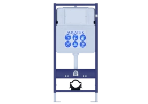 Инсталляция для подвесного унитаза Standart 50 + крепление + кнопка смыва черная