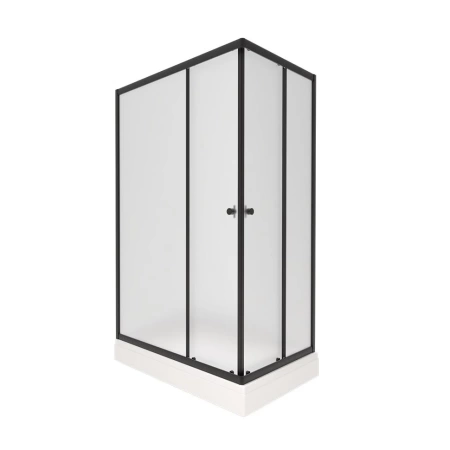 Душевое ограждение Triton Вента-Блэк Вельвет 120*80*202 L/R с поддоном