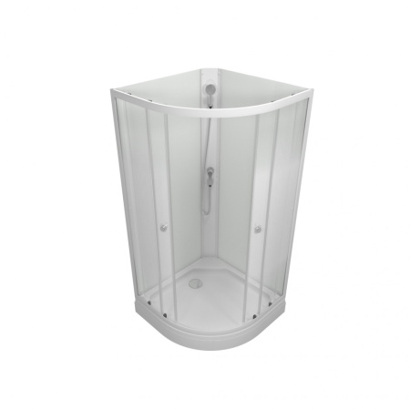 Душевая кабина полукруг Тритон  Лайт А 90х90х191,5 (без крыши) стекло градиент, низкий поддон, душ. набор ТРИТОН 