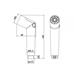 Комплект для биде Lemark LM8046С с гигиеническим душем