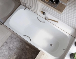 Чугунная ванна Wotte Start 170x75 с отверстиями для ручек