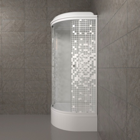Душевая Кабина Тритон  Мозаика 90*90 В  ДН4 средний поддон 