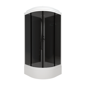 Душевая Кабина Грэй-Блэк 90*90 В средний поддон 