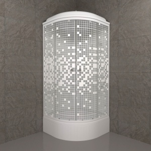 Душевая Кабина Тритон  Мозаика 90*90 В  ДН4 средний поддон 