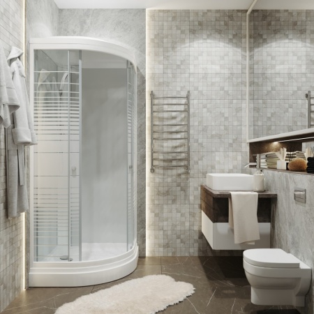 Душевая Кабина Тритон  Полосы 100*100 А  ДН4 низкий поддон