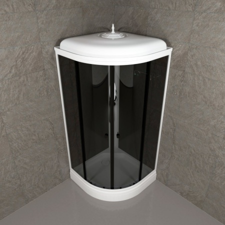 Душевая Кабина Грэй-Блэк 90*90 А (ПД31