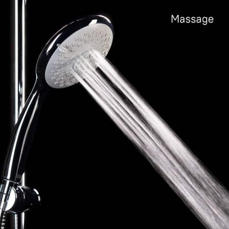 TSH0601 Душ.гарнитур(стойка 710мм,лейка 5F D125мм,шланг нерж.сталь 1,5м)