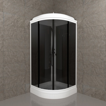 Душевая Кабина Грэй-Блэк 90*90 А (ПД31