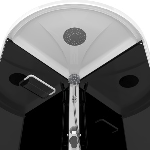 Душевая кабина Domani-Spa Simple 99 V1.2  низкий поддон  90х90 см задняя стекла светлая ,передняя матовая 