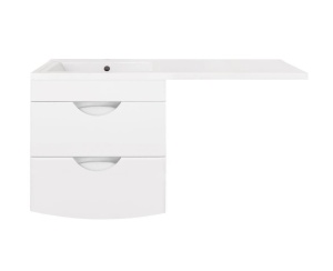 Тумба с раковиной Style Line Жасмин-2 120 L Люкс подвесная под стиральную машину