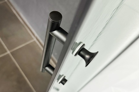 Душевая кабина Practic RB 90HK1-M-BL (матовое) 90х90х217 черный профиль 