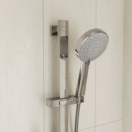 TSH1601 Душ.гарнитур(стойка 760мм,лейка 5F D120мм,шланг нерж.сталь 1,5м)