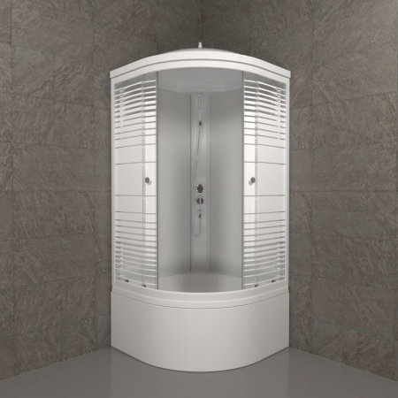 Душевая Кабина Тритон  Полосы 90*90 Б ДН4 высокий поддон 