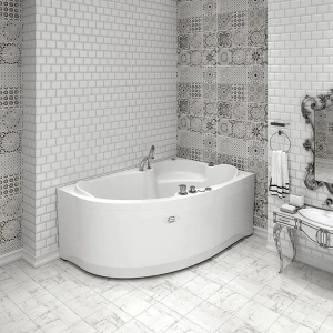 Акриловая ванна Vannesa Ирма 169х110 R комплект с экраном 