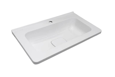 Тумба с раковиной Style Line Бергамо мини 60 антискрейч белая матовая подвесная