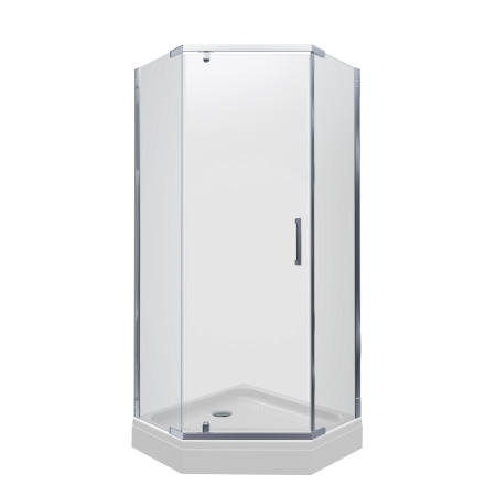 Душевое ограждение Triton Дека-Хром 90*90*207 L/R с поддоном