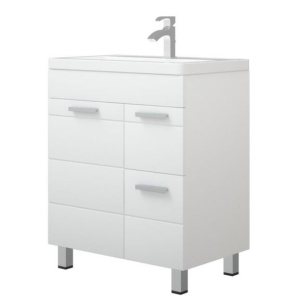 Тумба с раковиной Corozo Денвер 60 Z2 белый глянец в наличии