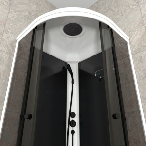 Душевая кабина Triton Грэй-Блэк В 90x90 средний поддон тонированное стекло 