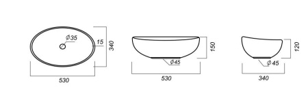 Тумба с раковиной 1Marka Grunge Loft 70П 1в.я дуб вотан (с отверстиями) (раковина Ringo 53*34 Cut)