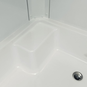 Душевое Ограждение Коралл 120*80 В Левое средний поддон стекло мозаика