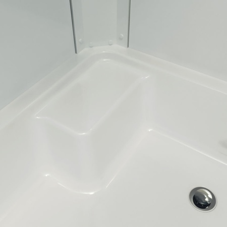 Душевое Ограждение Коралл 120*80 В Левое средний поддон стекло мозаика