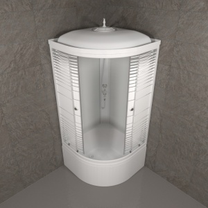 Душевая Кабина Тритон  Полосы 90*90 Б ДН4 высокий поддон 