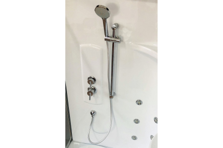 Душевая кабина RB 170ALP-T-CH (прозрачное) правая 170x100x225 профиль хром 