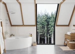 Акриловая ванна VagnerPlast Athena 150х150 комплект