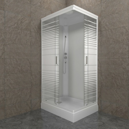 Душевая кабина Тритон  Квадро 100*80 универсальная левая/правая