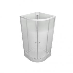 Душевая кабина полукруг Тритон  Лайт А 90х90х191,5 (без крыши) стекло градиент, низкий поддон, душ. набор ТРИТОН 