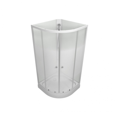 Душевая кабина полукруг Тритон  Лайт А 90х90х191,5 (без крыши) стекло градиент, низкий поддон, душ. набор ТРИТОН 