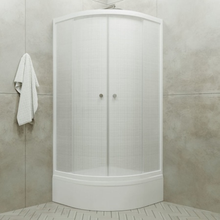 Душевое Ограждение Лён 90*90 В средний  поддон 