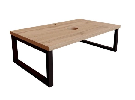 Столешница с раковиной 1Marka Grunge Loft 100 дуб вотан с раковиной (раковина Ringo 53*34 Cut)