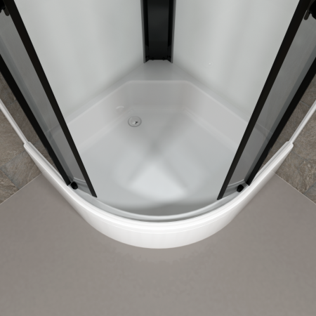 Душевая Кабина Тритон Грэй-Вайт 90*90 В полукруг средний поддон