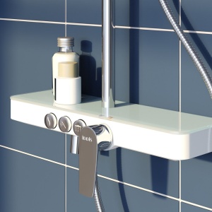 Смеситель для ванны с верхним душем, Shelfy, IDDIS, SHESB3Fi06