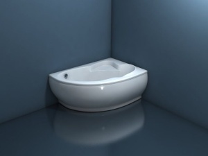 Ванна из искусственного камня Esse Flores 149*101,5(103) L